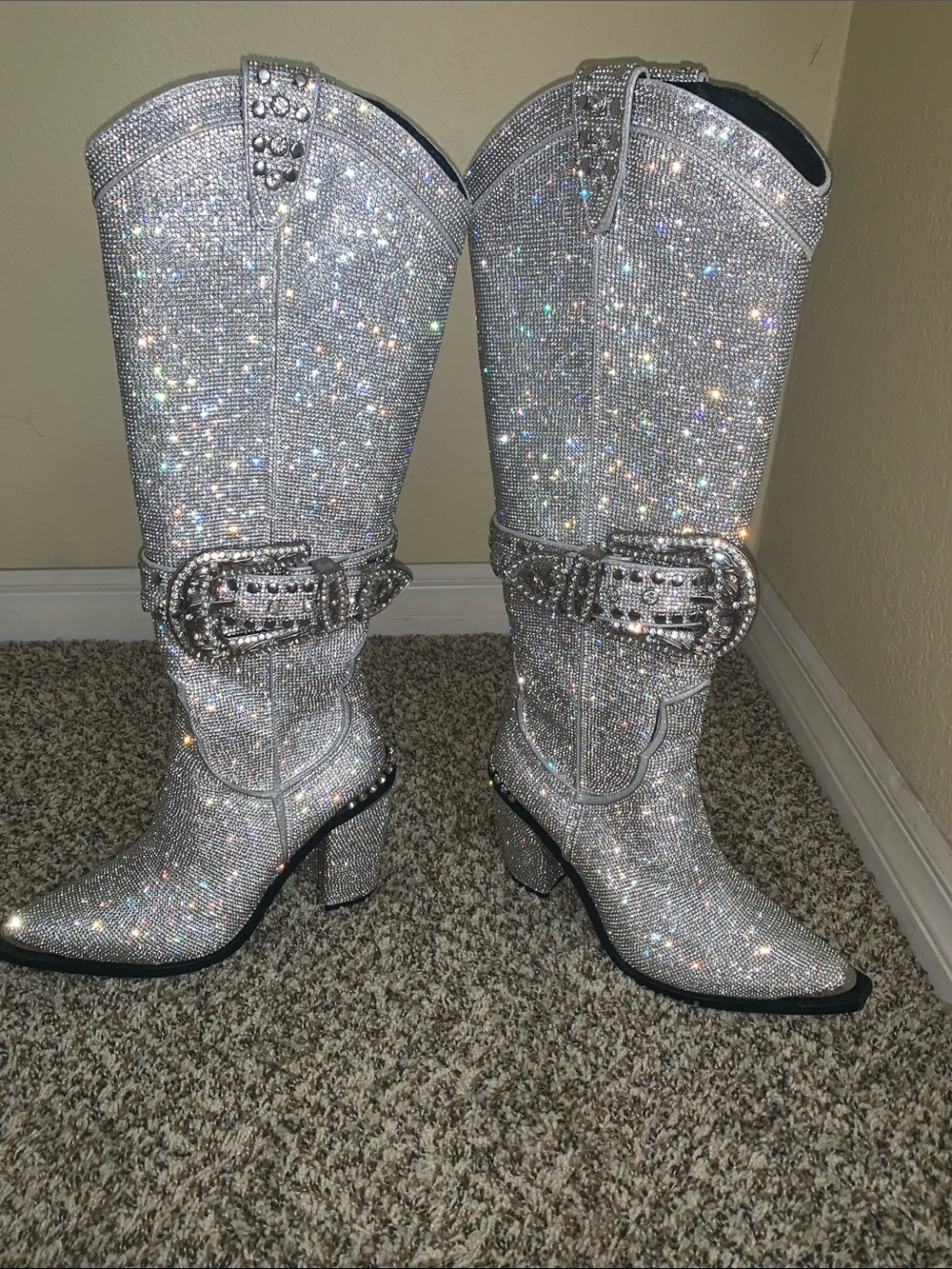 Dolls Kill Sheriff Shines Cowboy Boots, Size 8, NWOB